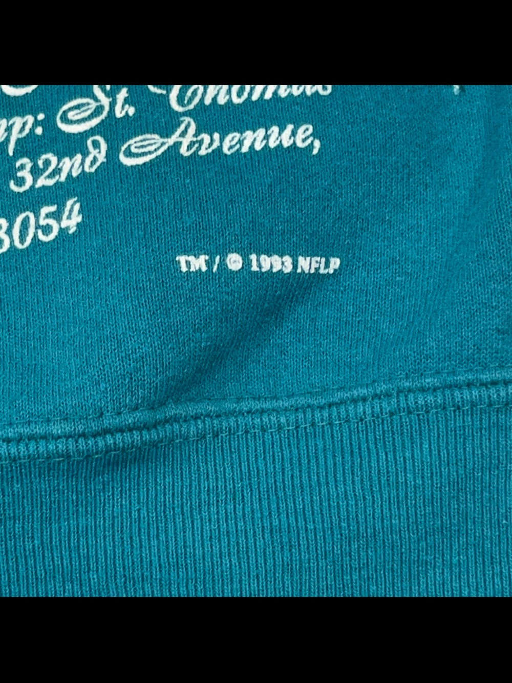 Vtg 90s Youth Small Nutmeg Mills Miami Dolphins NFL Football Crewneck Sweatshirt - Picture 4 of 7